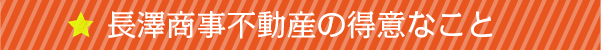 長澤商事不動産の得意なこと